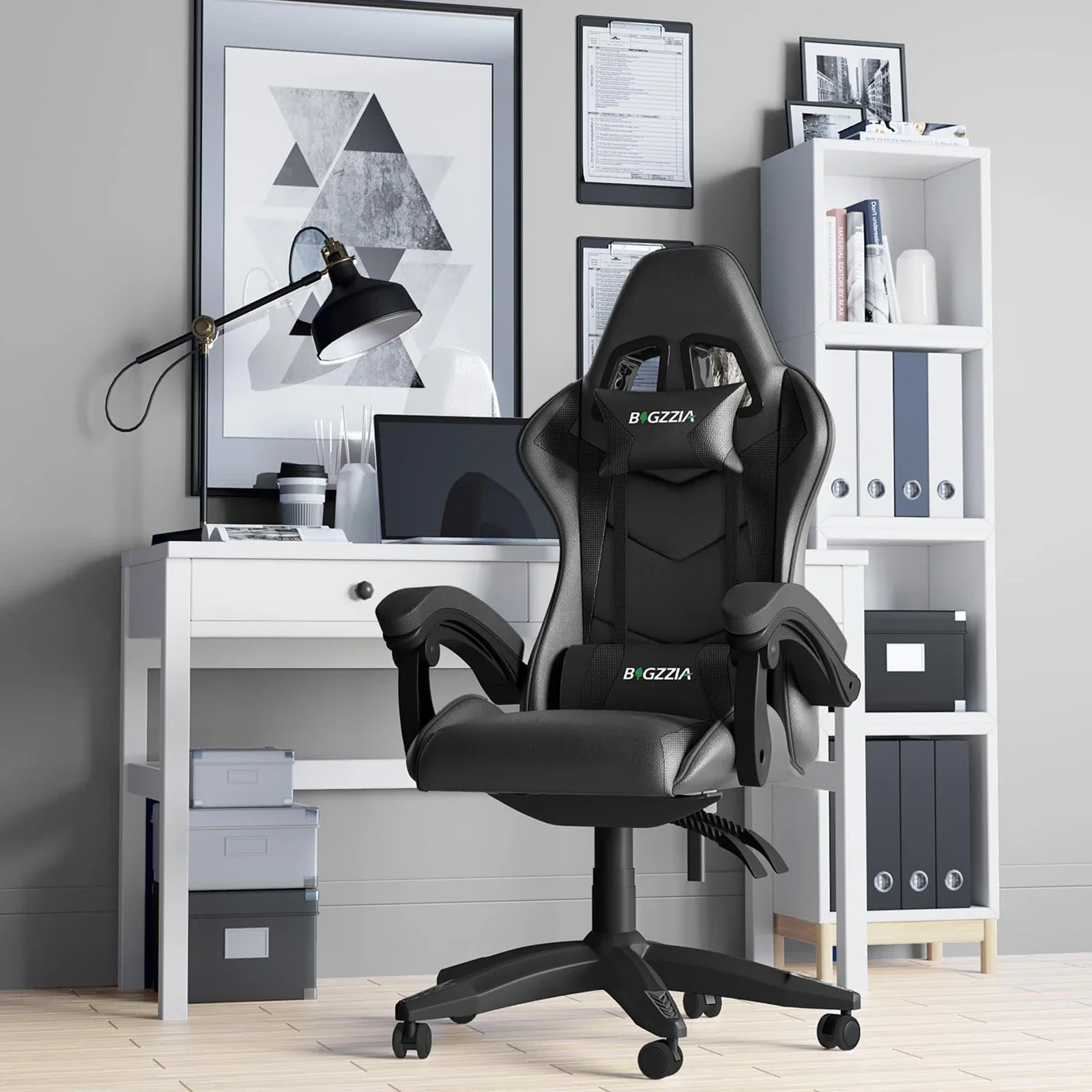 Aeravos - Ergonomische Gamingstoel met Verstelbare Rugleuning en Ademend Kussen - Image 5
