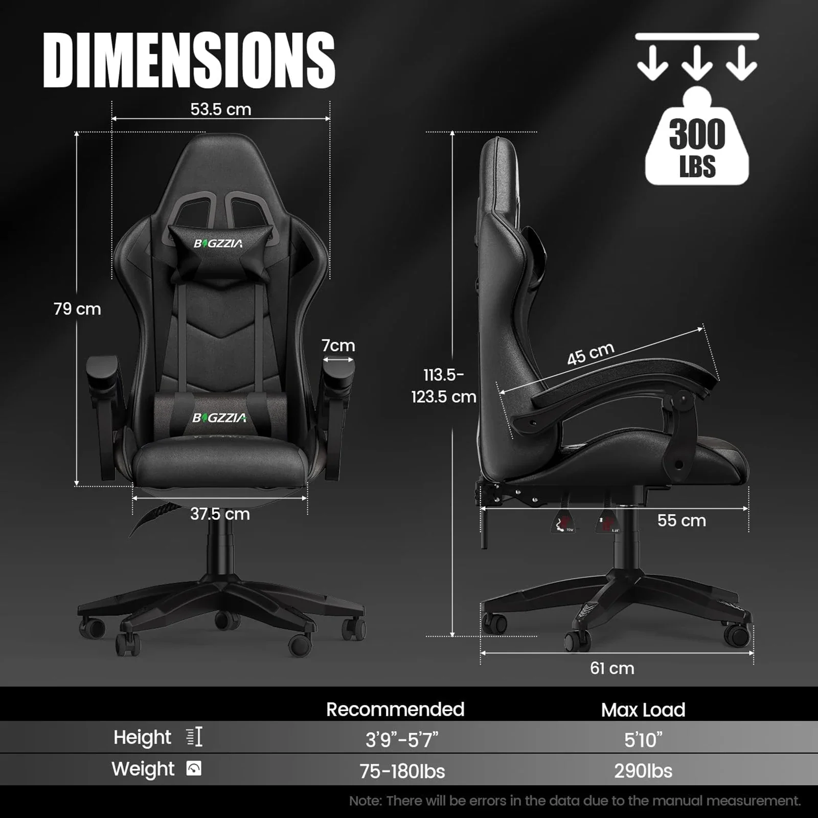 Aeravos - Ergonomische Gamingstoel met Verstelbare Rugleuning en Ademend Kussen - Image 9