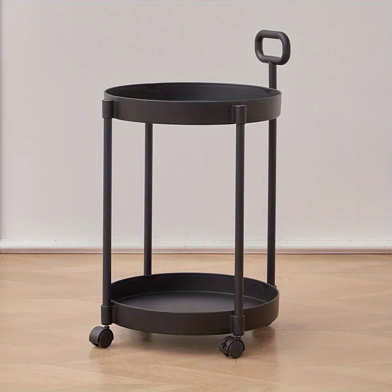Aetherelle - 2-Laagse Bijzettafel op Wielen met Handvat - Image 6