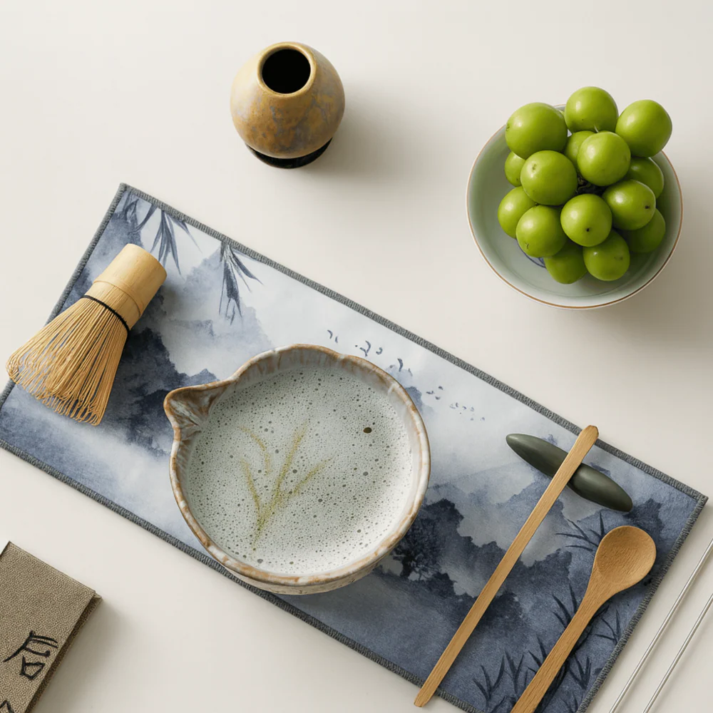 Aikoren – 8 Delige Matcha Theeset met Handgemaakte Keramische Kom 550ml - Image 11