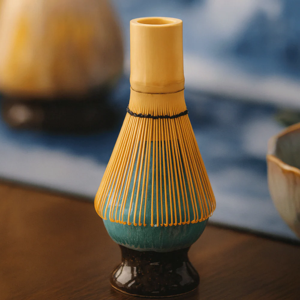 Aikoren – 8 Delige Matcha Theeset met Handgemaakte Keramische Kom 550ml - Image 8