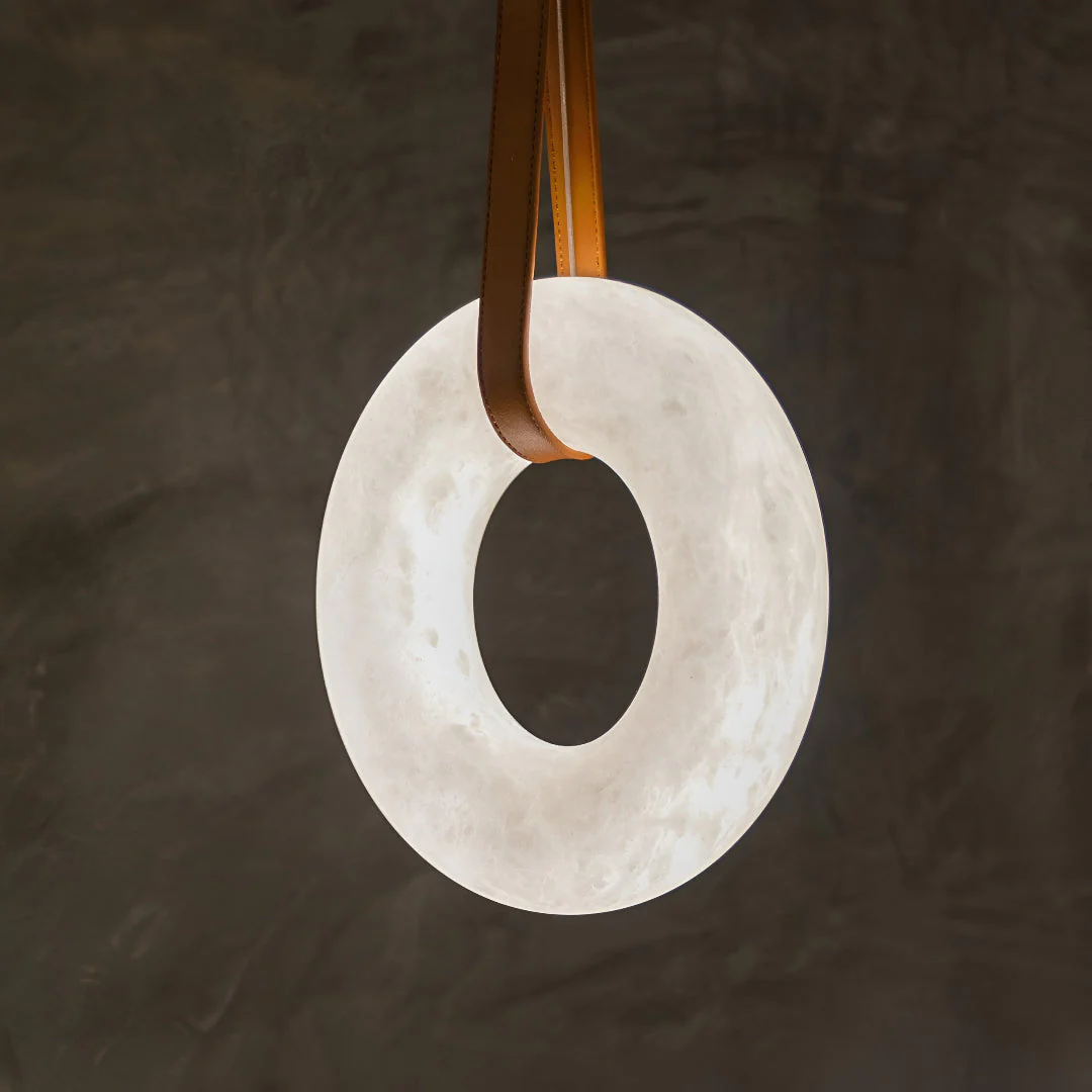 Alavian – Alabaster Leren Hanglamp - Image 13