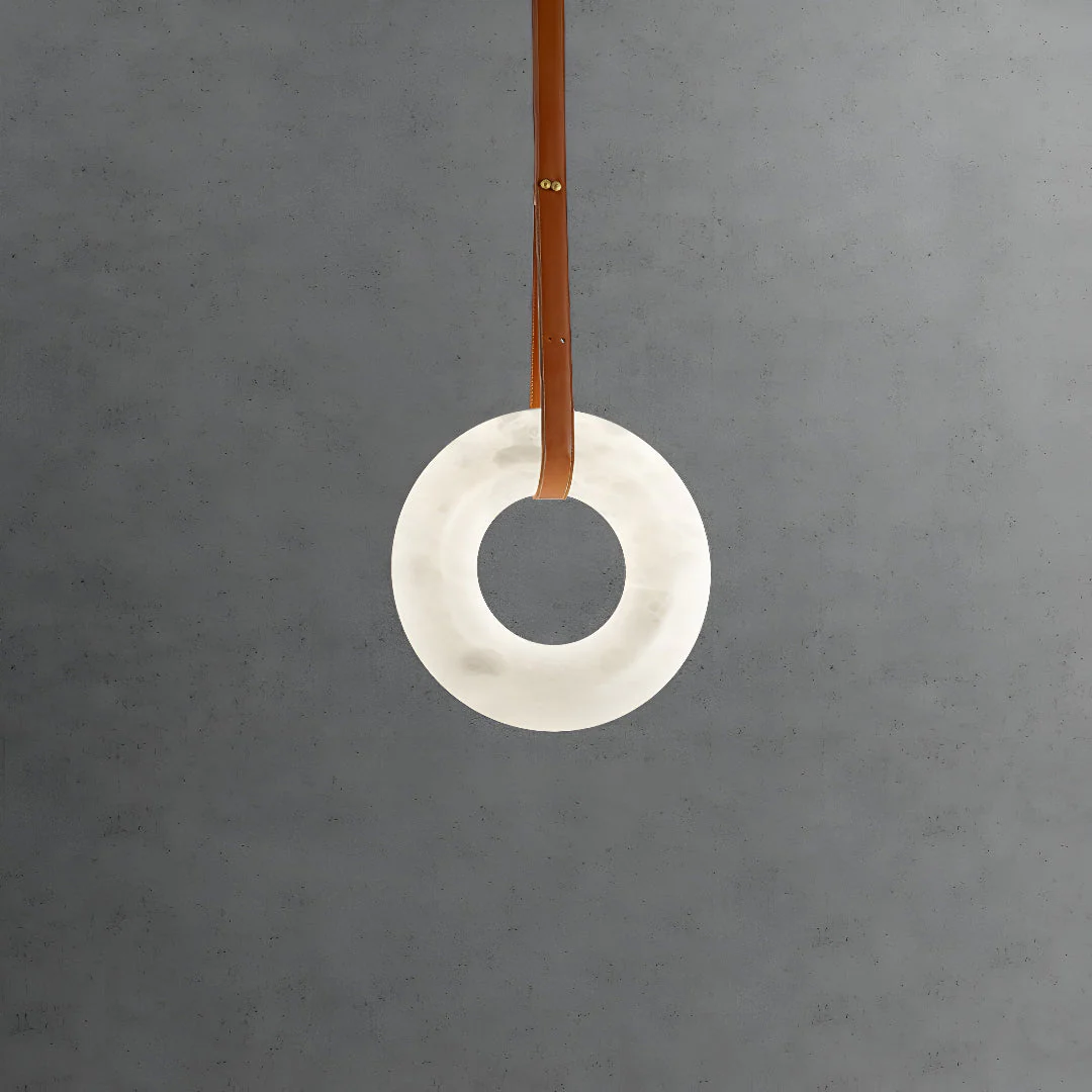 Alavian – Alabaster Leren Hanglamp - Image 17