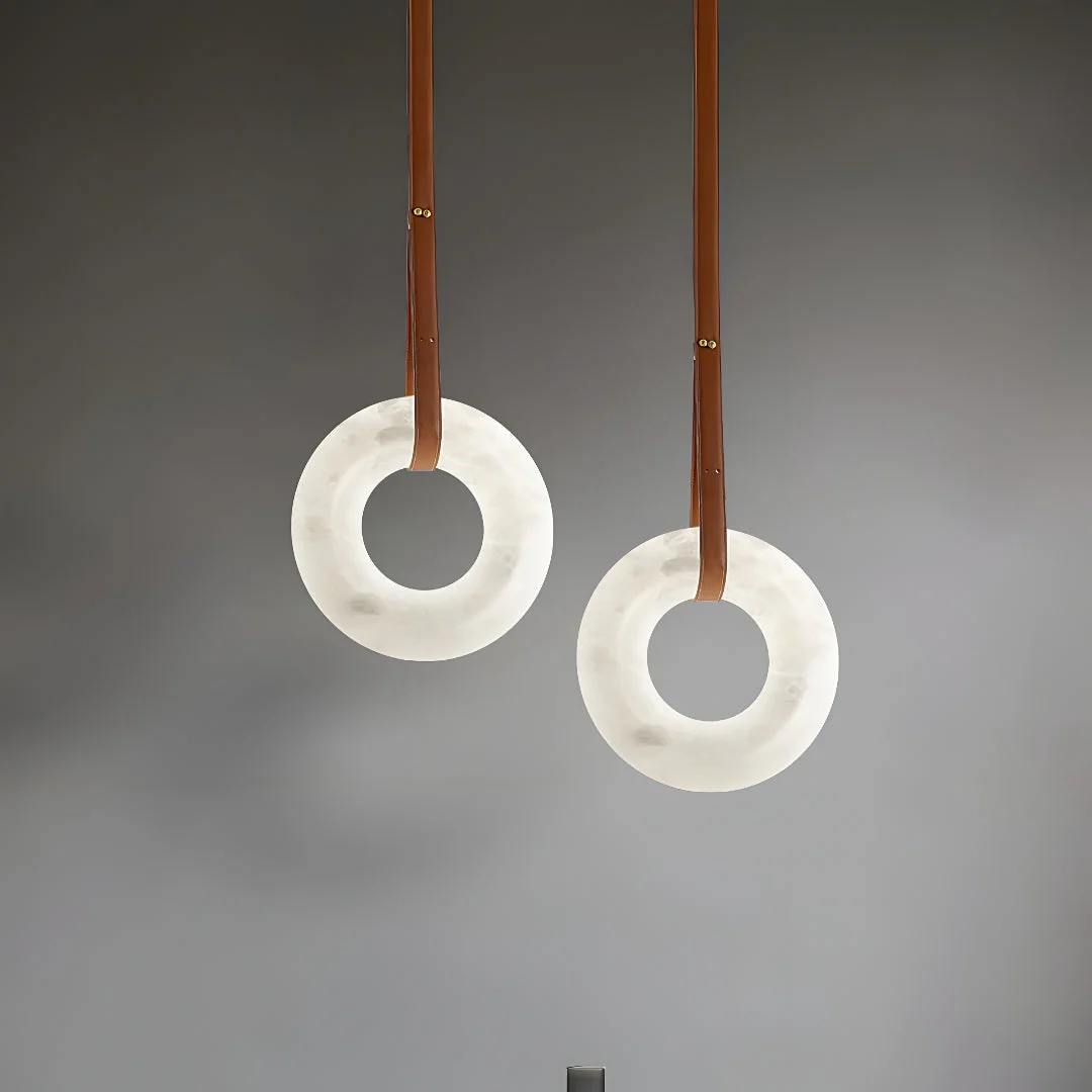 Alavian – Alabaster Leren Hanglamp - Image 18