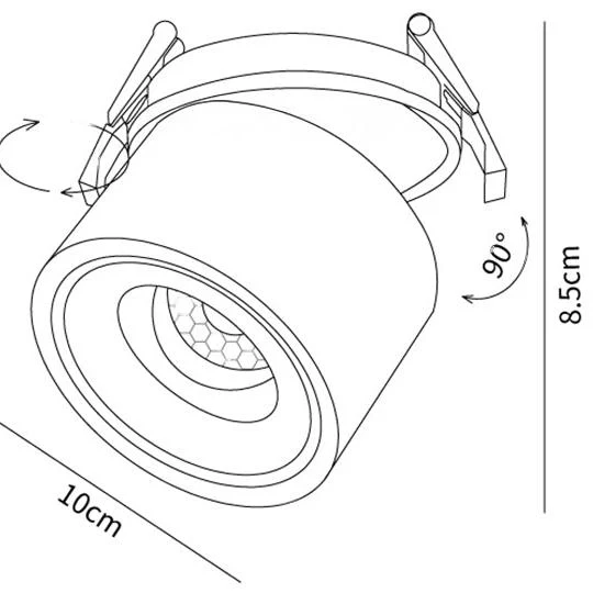 Alira - Verstelbare Cilinder Inbouw LED Plafondlamp - Image 31