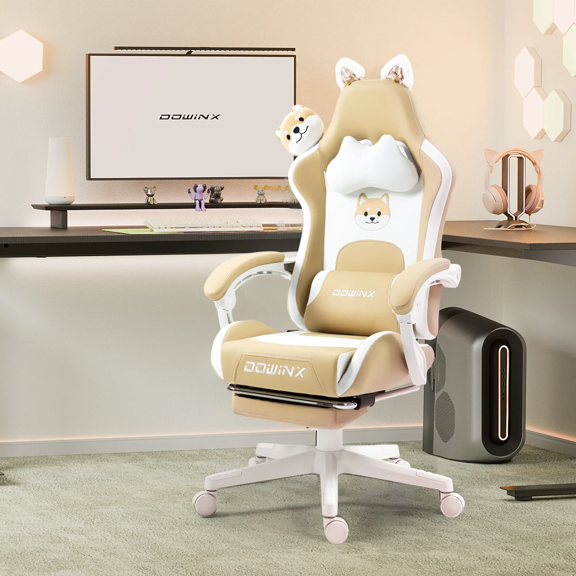 Altara - Gamingstoel met Kattenoren Lendensteun Voetsteun en Hoofdsteun - Image 10