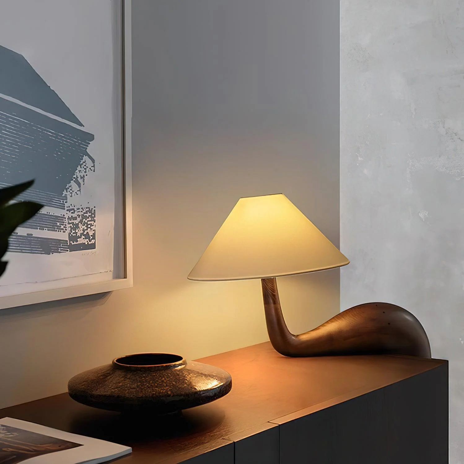 Aluneth – Houten Tafellamp met Laagprofiel en Minimalistisch Ontwerp - Image 13