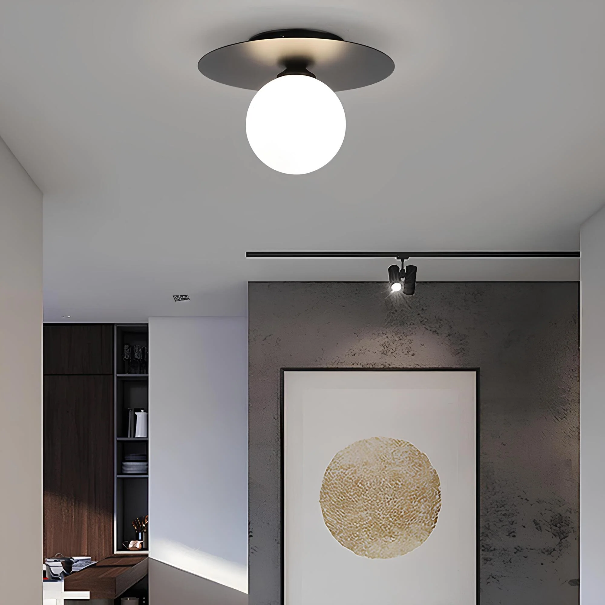 Alura - Gouden LED Plafondlamp met Tijdloos Bolvormig Ontwerp - Image 2