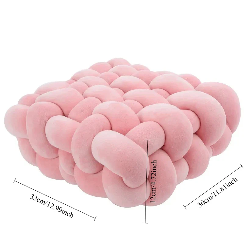 Alvèra – Gevlochten Knot Sierkussen Vierkant - Image 11