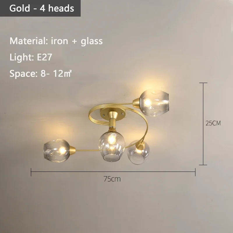 Morvella - Moleculaire Glazen Plafondlamp - Image 2