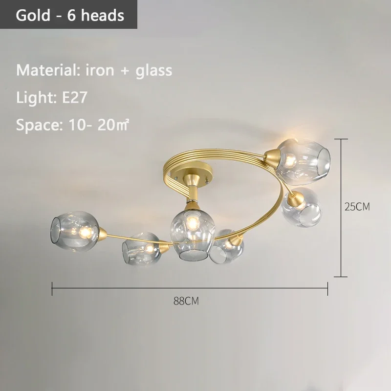 Morvella - Moleculaire Glazen Plafondlamp - Image 3