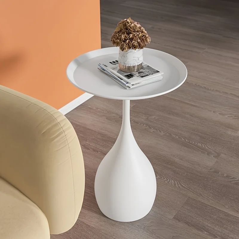 Ariessa - Mobiele Ronde Bijzettafel met Licht Luxe Mini Design voor Bank of Bed - Image 4