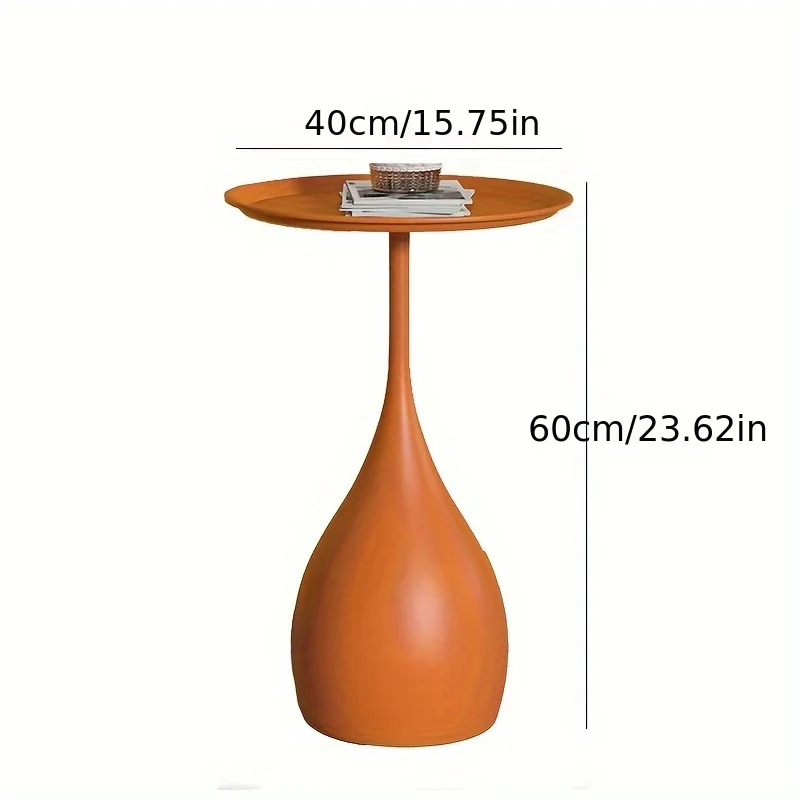 Ariessa - Mobiele Ronde Bijzettafel met Licht Luxe Mini Design voor Bank of Bed - Image 6