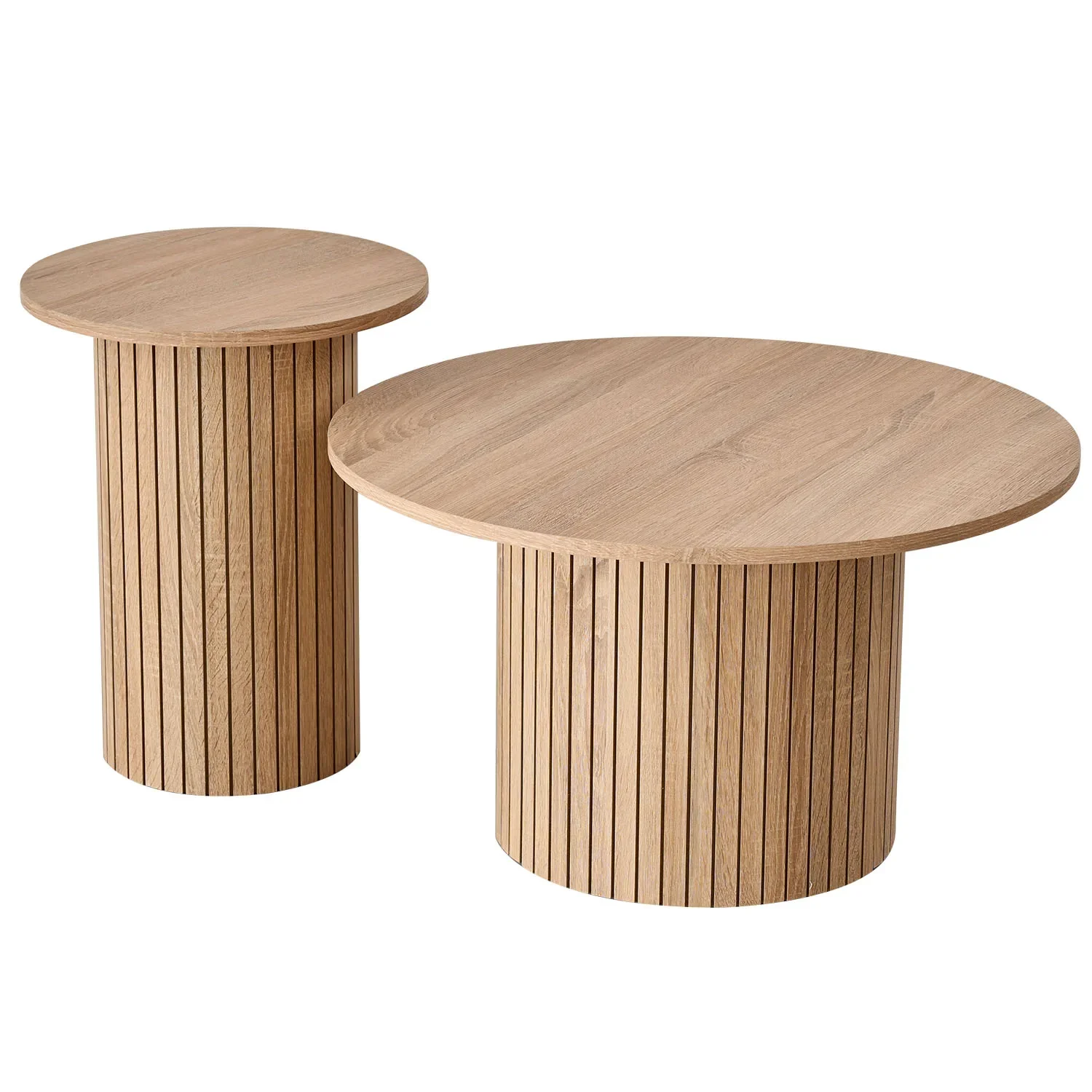 Arvellonn - Ronde Nestbare Salontafel Set 2 Delig 70cm 40cm - Image 3