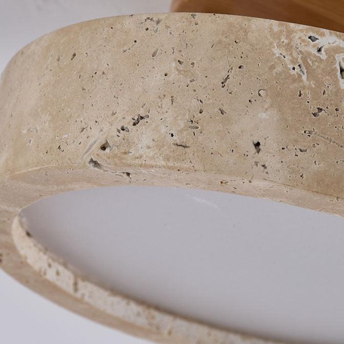 Aterna - Ronde Travertin LED Plafondlamp - Image 5