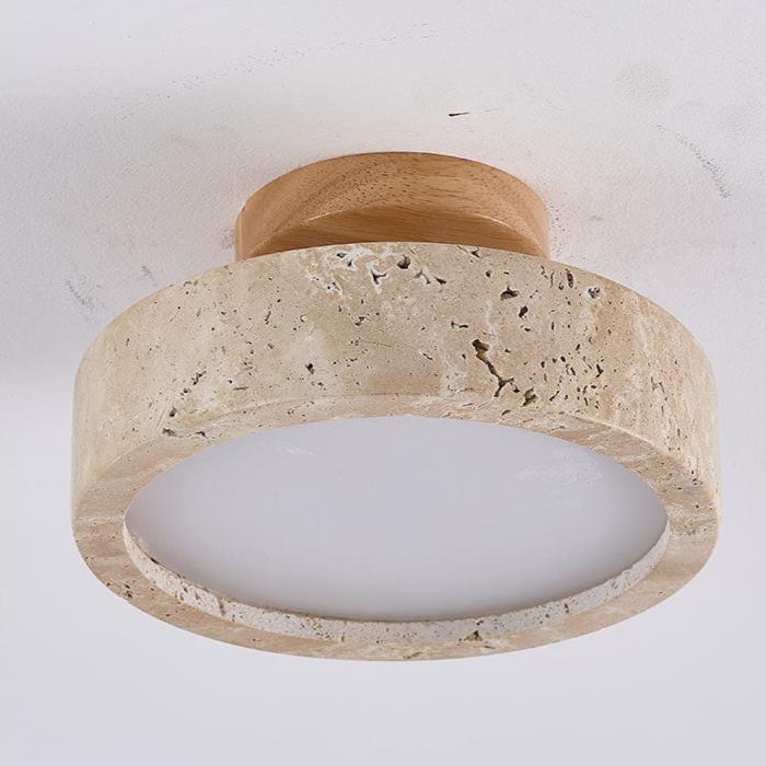 Aterna - Ronde Travertin LED Plafondlamp - Image 7