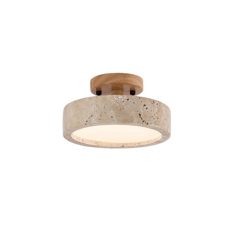 Aterna - Ronde Travertin LED Plafondlamp - Image 8