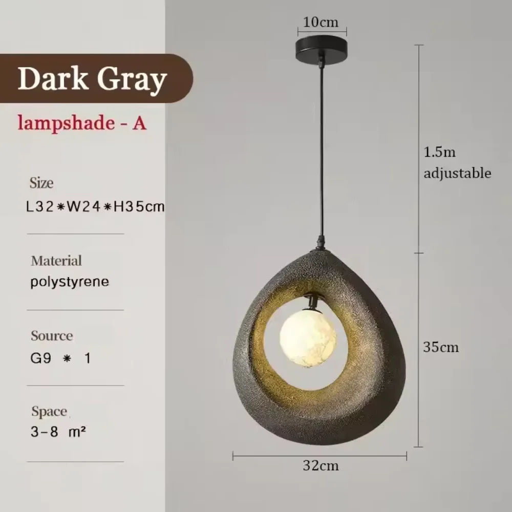 Auralessa - Japanse Wabi Sabi Hanglamp met Minimalistisch Ontwerp - Image 11