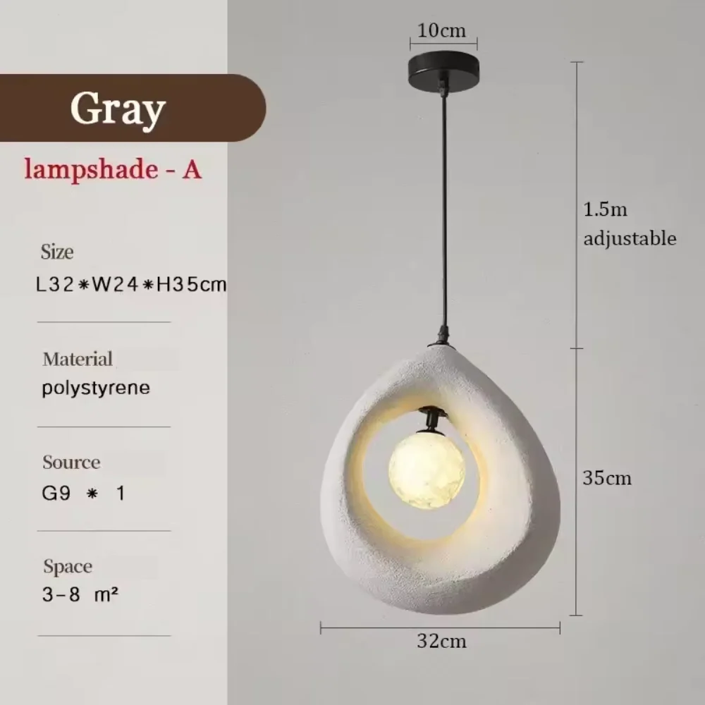 Auralessa - Japanse Wabi Sabi Hanglamp met Minimalistisch Ontwerp - Image 8