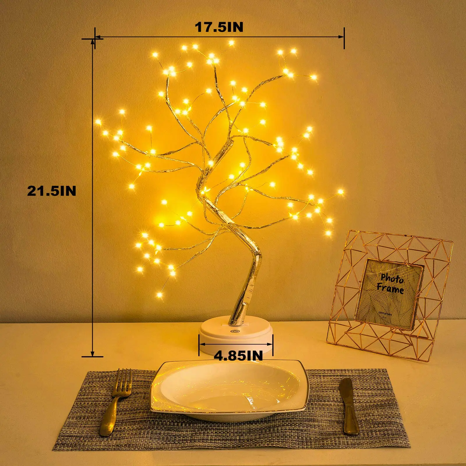 Auralyn – 108 LED Bonsai Tafellamp met Afstandsbediening en USB - Image 3