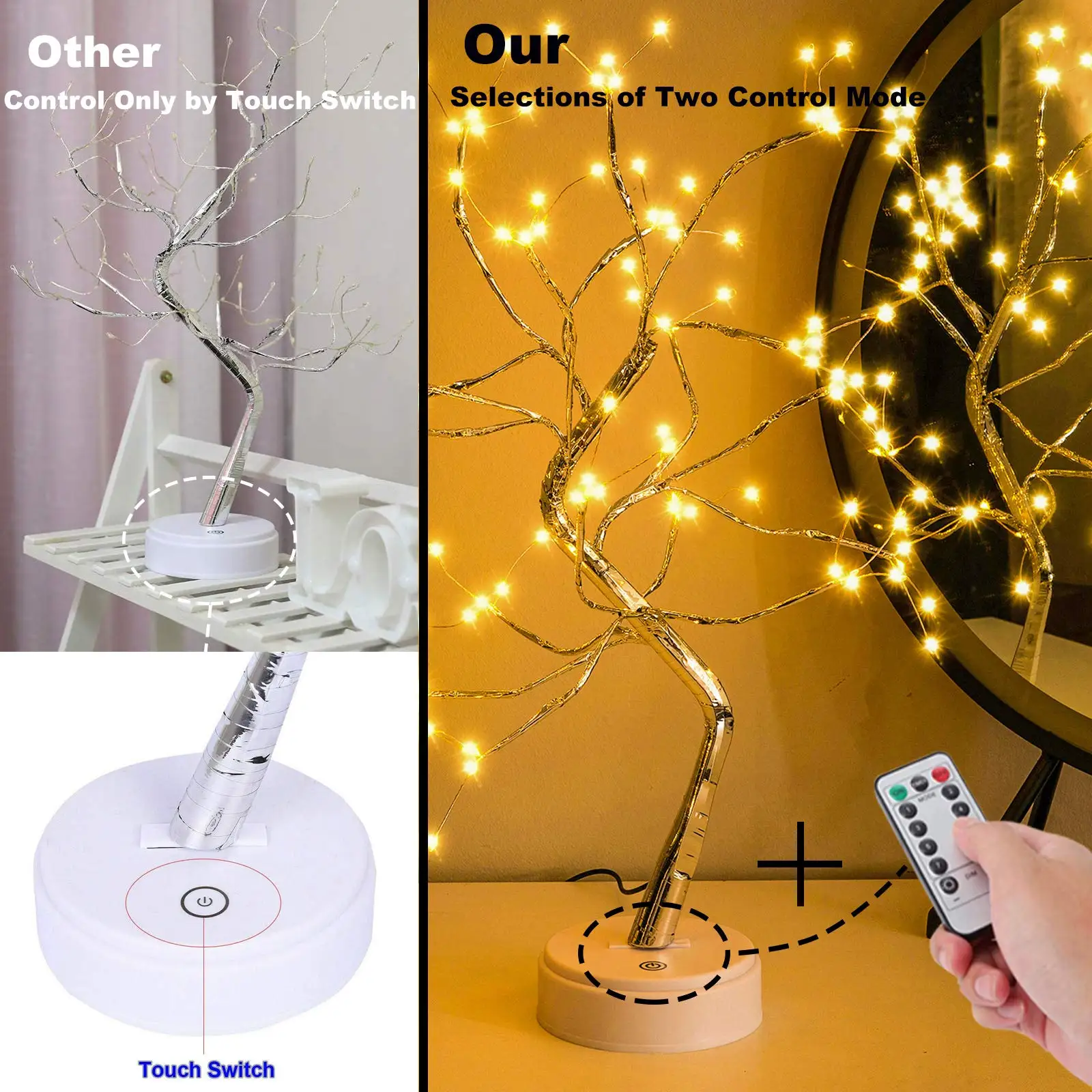Auralyn – 108 LED Bonsai Tafellamp met Afstandsbediening en USB - Image 5