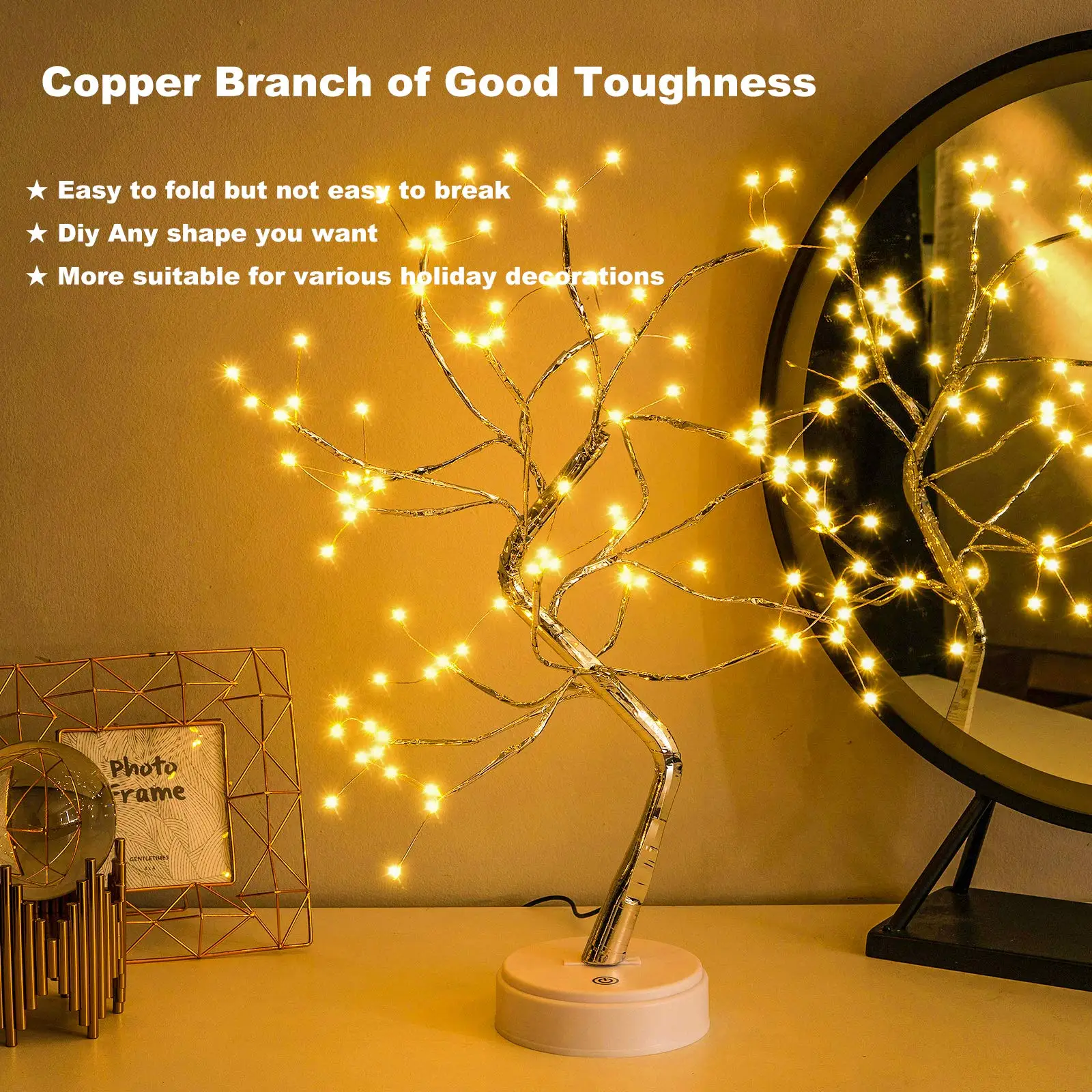 Auralyn – 108 LED Bonsai Tafellamp met Afstandsbediening en USB - Image 6