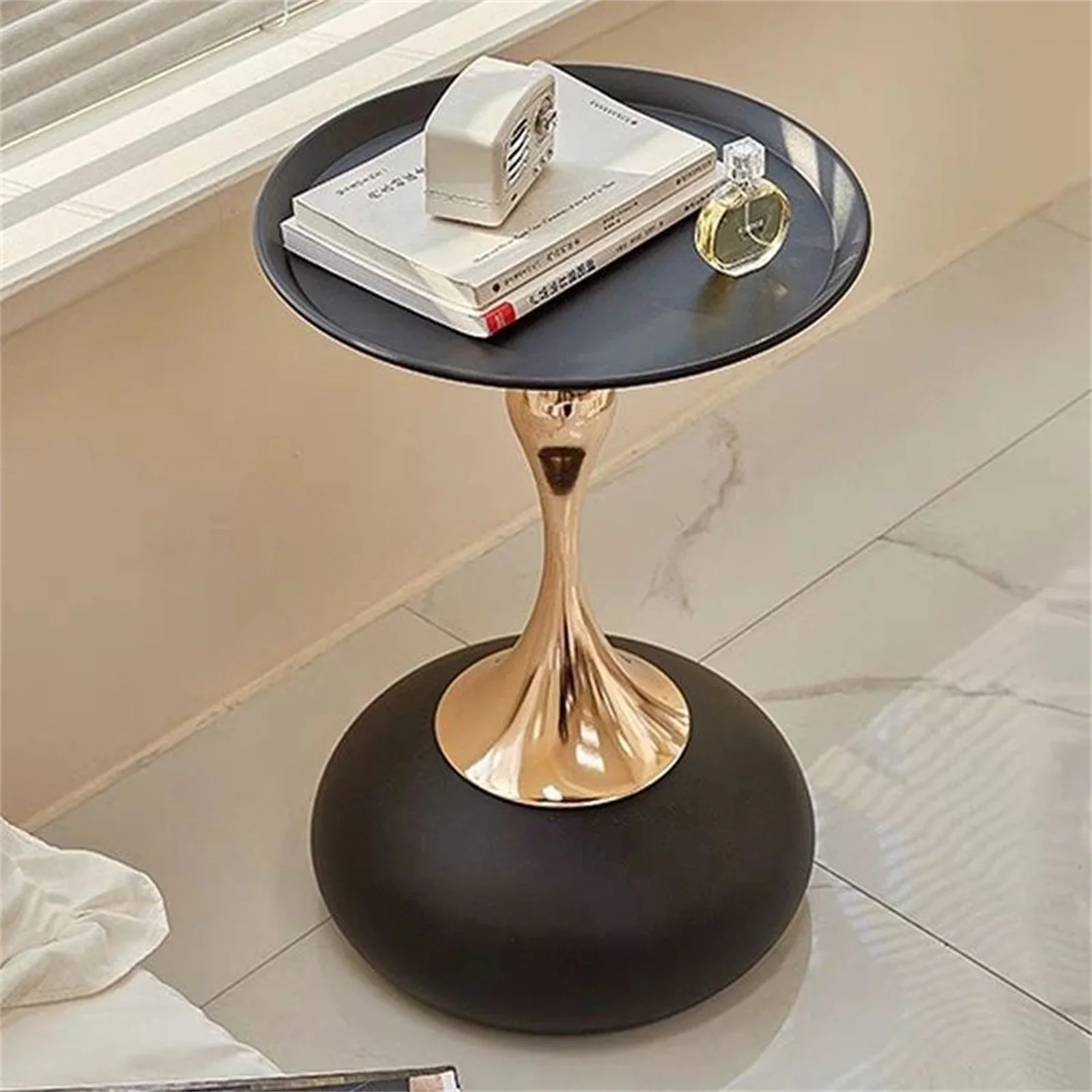 Auranelle - Italiaans Design Kleine Ronde Bijzettafel in Lichte Luxe Stijl - Image 5