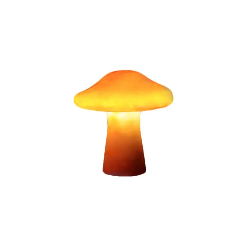 Auravon – LED Tuinlamp Set Paddenstoel Oranje Hars