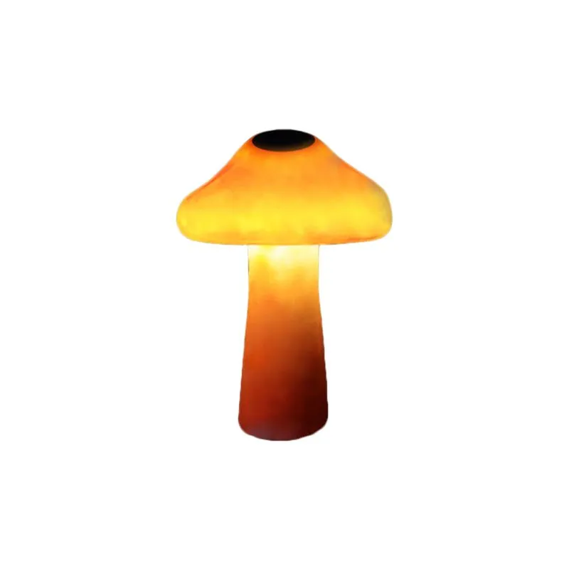 Auravon – LED Tuinlamp Set Paddenstoel Oranje Hars - Image 2
