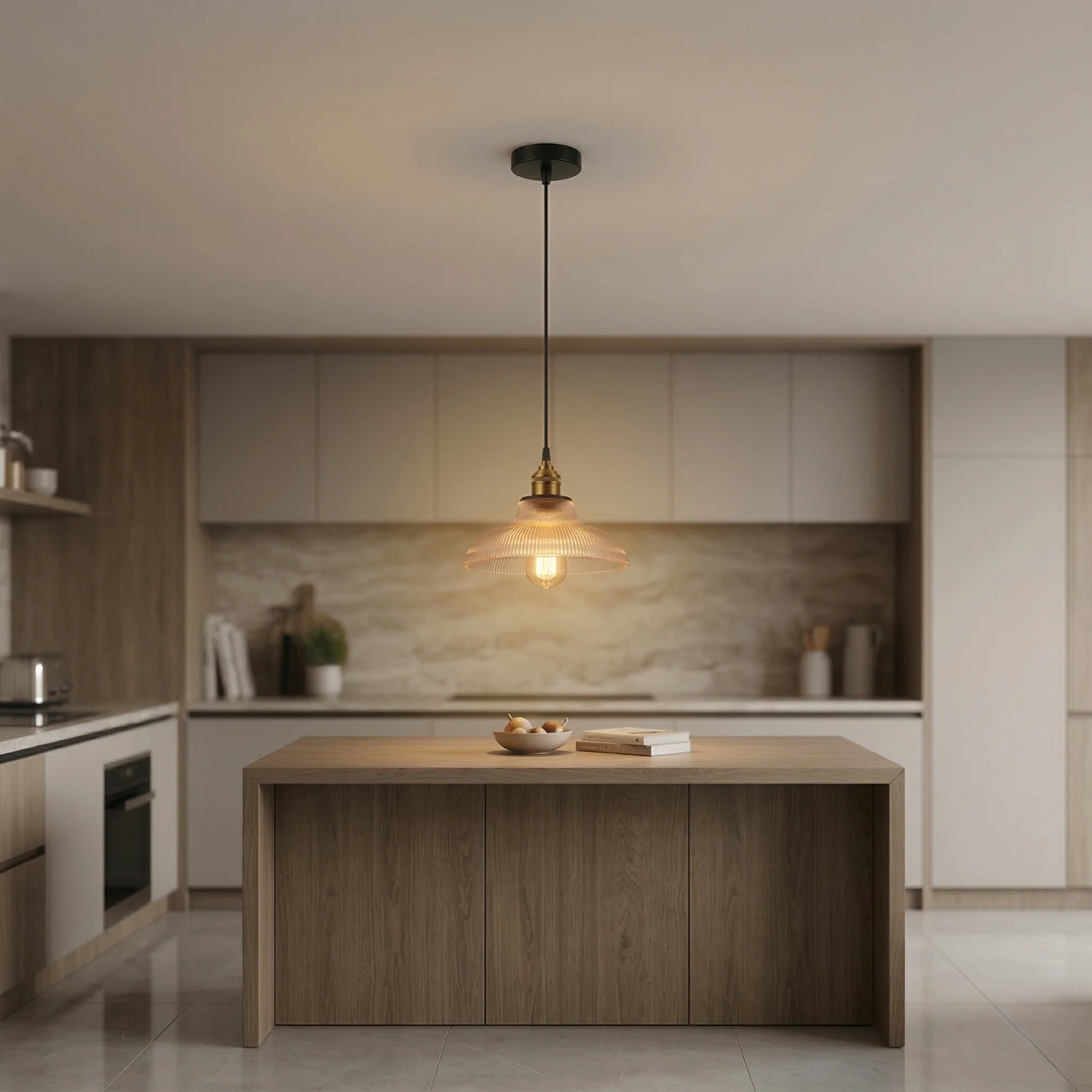 Aureli – Glazen Hanglamp met Warm Licht voor Eettafel & Woonkamer - Image 5