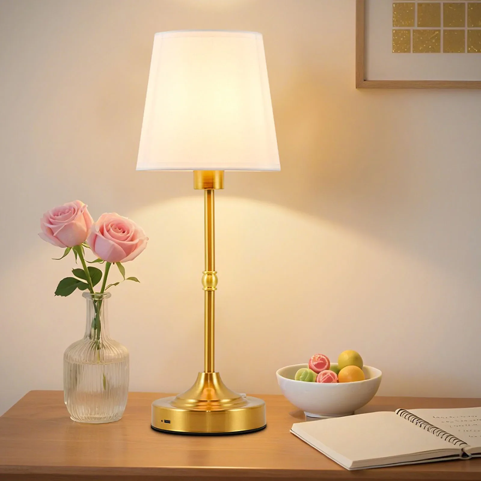 Aurelia - Draadloze Tafellamp met Oplaadbare Accu en Touch Dimming - Image 5