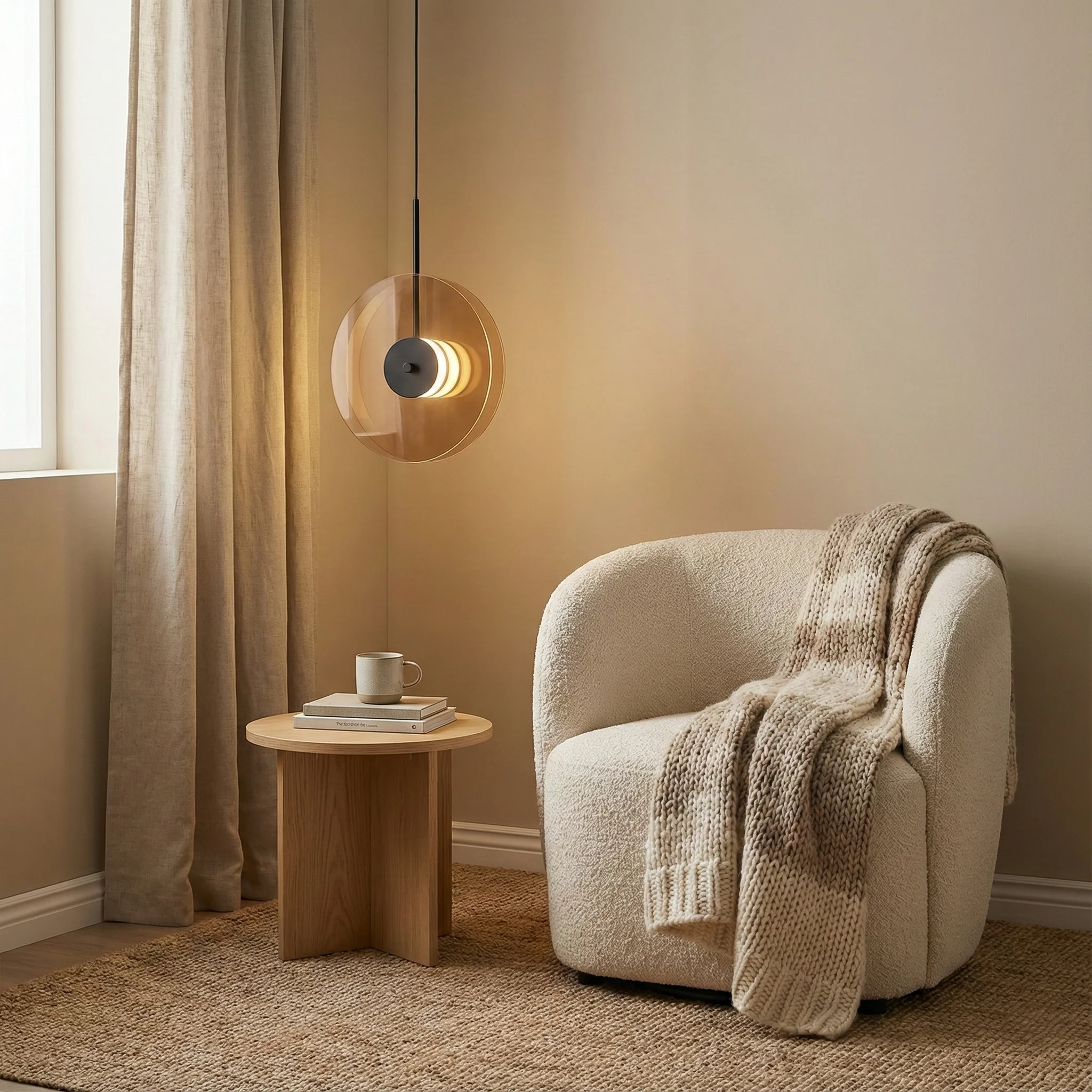 Aurevonn - Minimalistische Glazen Hanglamp Met Amber Gloed - Image 10