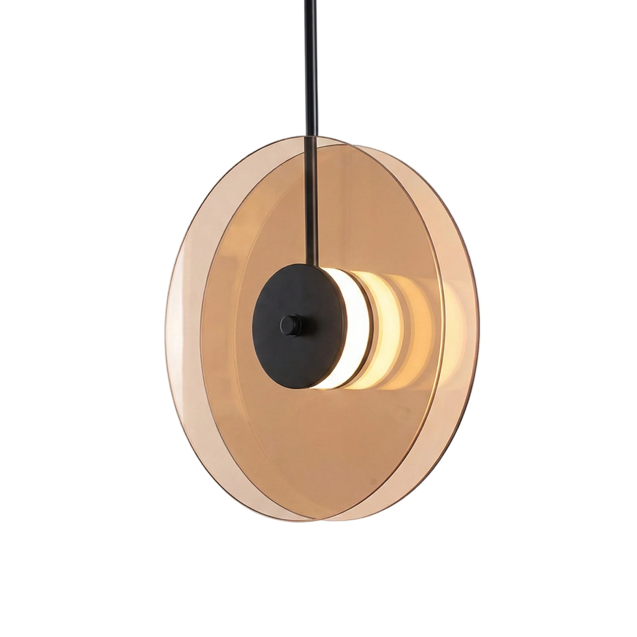 Aurevonn - Minimalistische Glazen Hanglamp Met Amber Gloed - Image 2