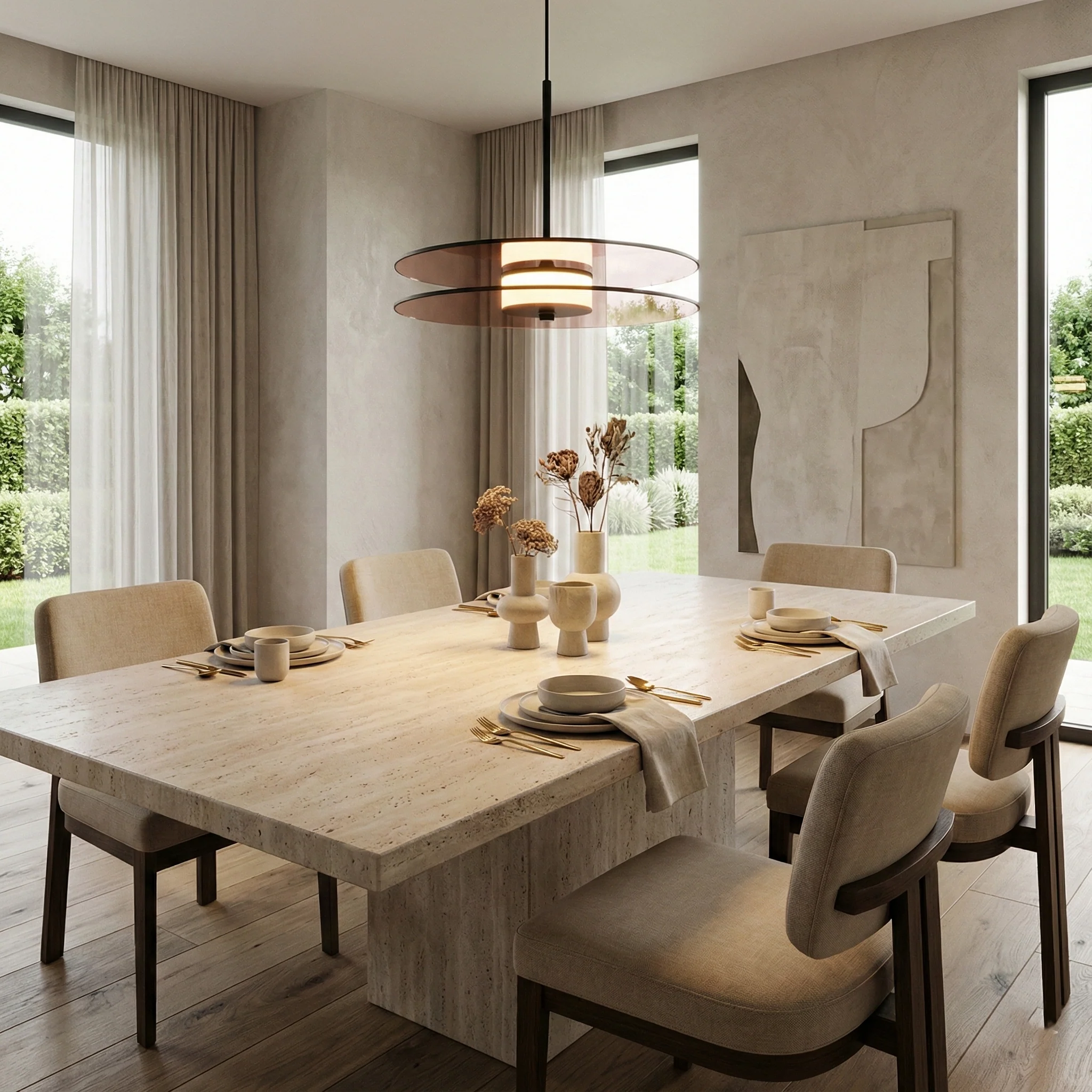 Aurevonn - Minimalistische Glazen Hanglamp Met Amber Gloed - Image 7