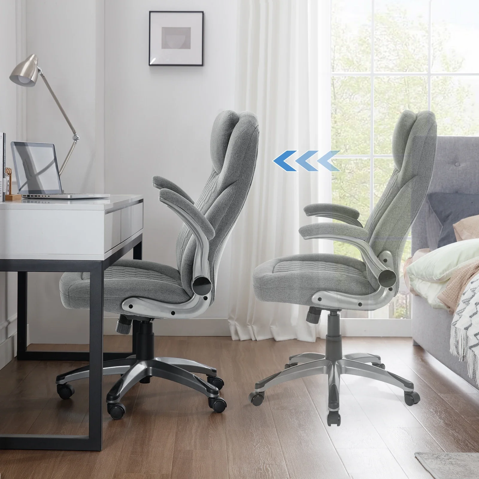 Avenlor - Ergonomische Bureaustoel met Verstelbare Hoogte en Lendensteun - Image 4