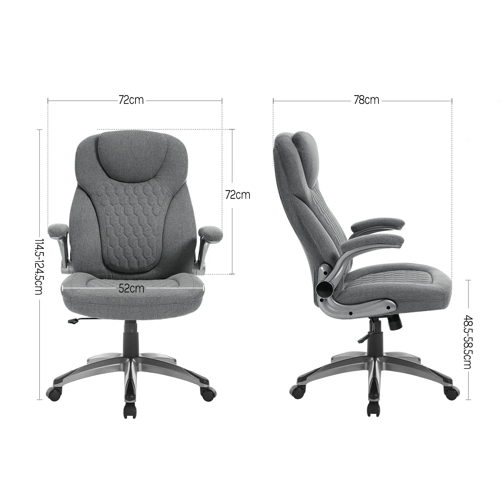 Avenlor - Ergonomische Bureaustoel met Verstelbare Hoogte en Lendensteun - Image 5