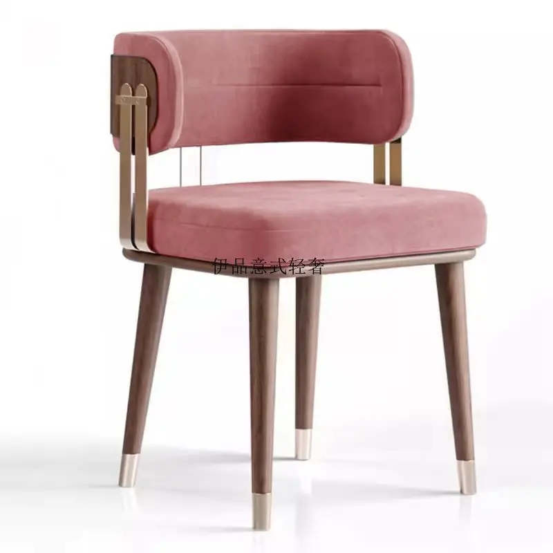 Avernae - Massief Houten Eetkamerstoel Modern Rugleuning - Image 3