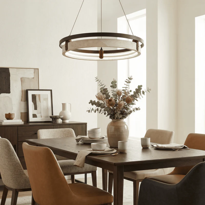 Averoux – Travertin Hanglamp Ringdesign - Image 9