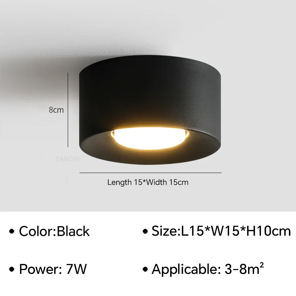 Birelio – Moderne LED Plafondlamp Cilinder Spotlight