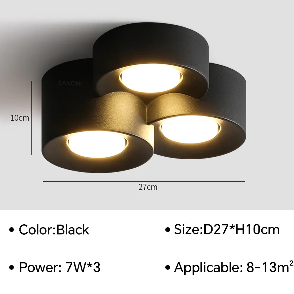 Birelio – Moderne LED Plafondlamp Cilinder Spotlight - Image 2