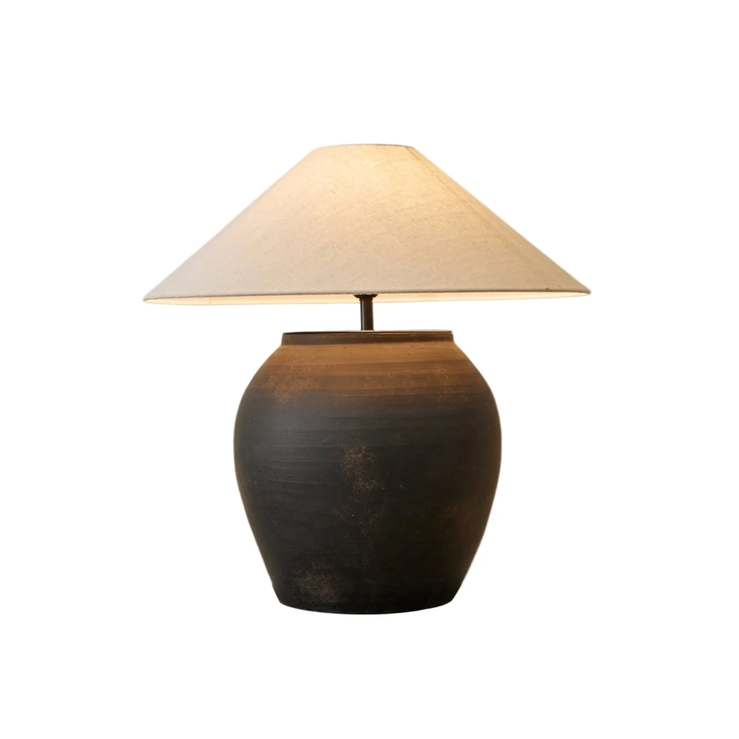 Bonvella – Terracotta Tafellamp met Organische Vorm en Aardse Uitstraling - Image 2