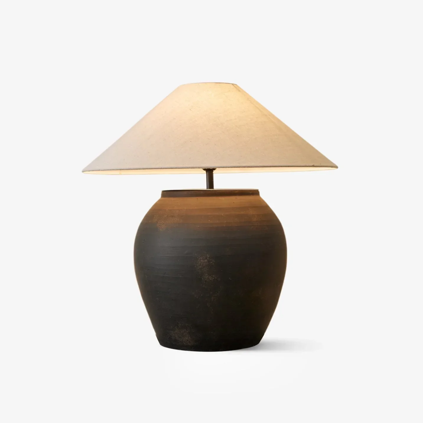 Bonvella – Terracotta Tafellamp met Organische Vorm en Aardse Uitstraling - Image 4