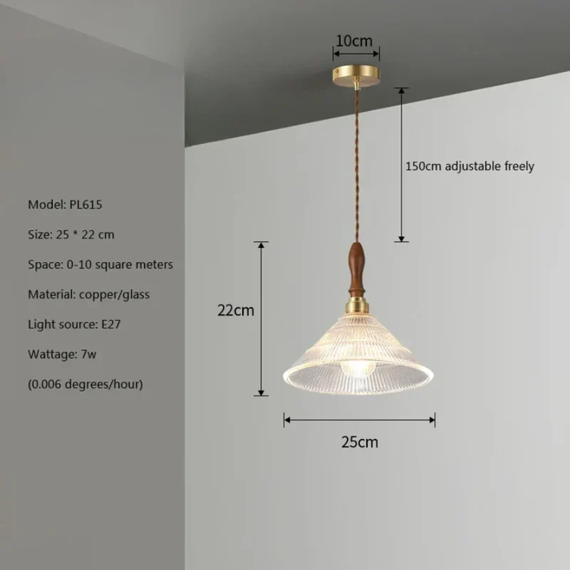 Braviont - Glazen Hanglamp Met Hout En Metaal E27 - Image 6