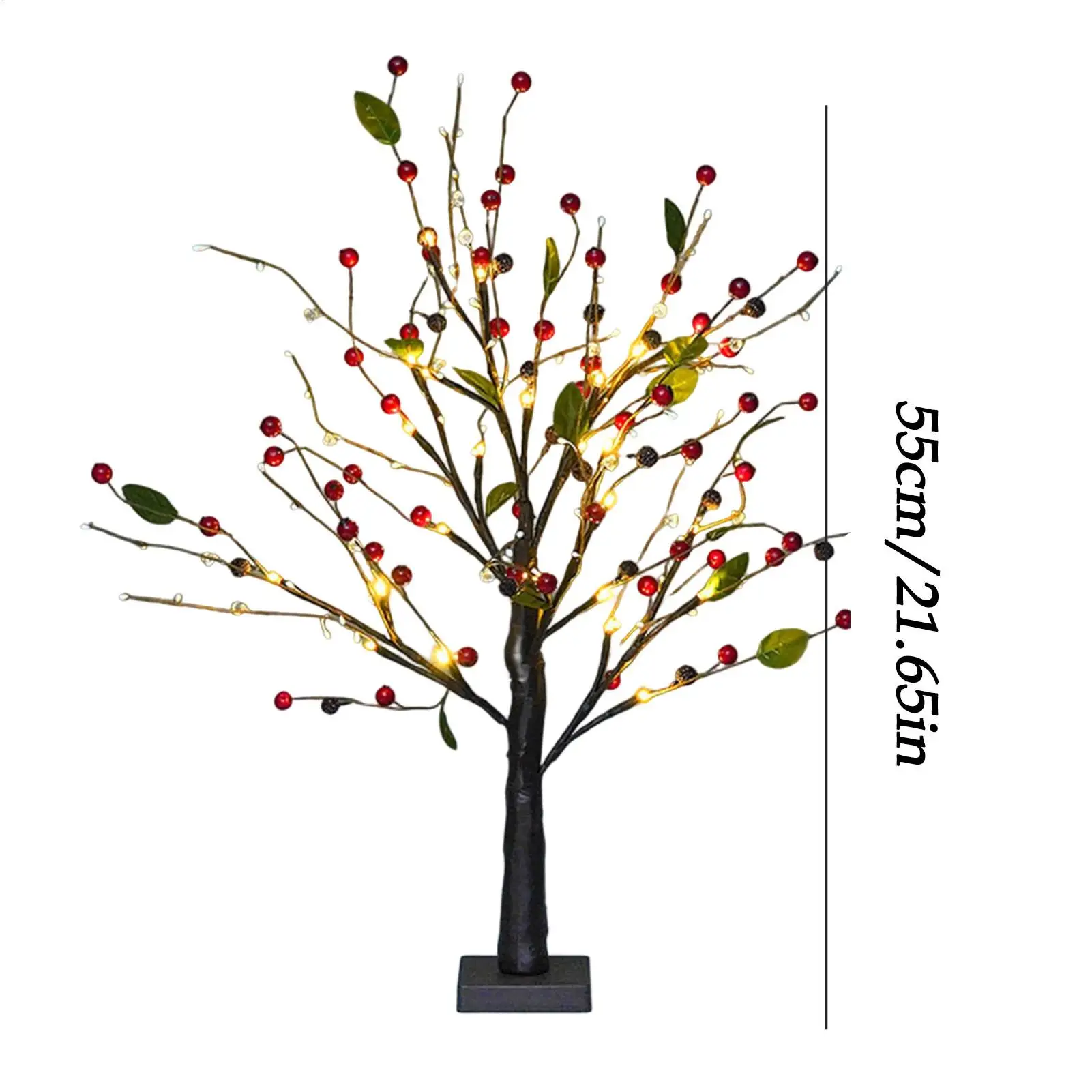Briella – Verlichte Kerstboom met Rode Bessen voor Tafeldecoratie - Image 7