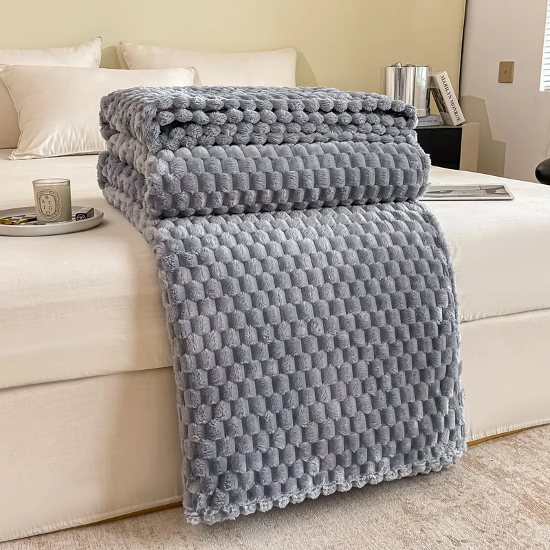 Caelidra - Geruite Zachte Fluwelen Deken Warm Knusse Plaid voor Bank en Bed - Image 6