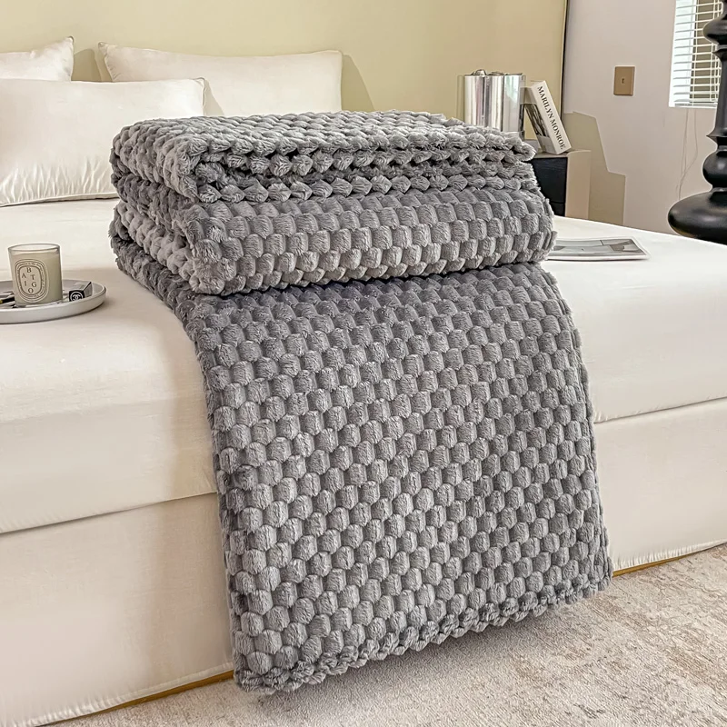 Caelidra - Geruite Zachte Fluwelen Deken Warm Knusse Plaid voor Bank en Bed - Image 8