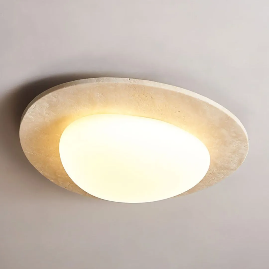 Calla - Crème Travertin LED Plafondlamp - Image 7
