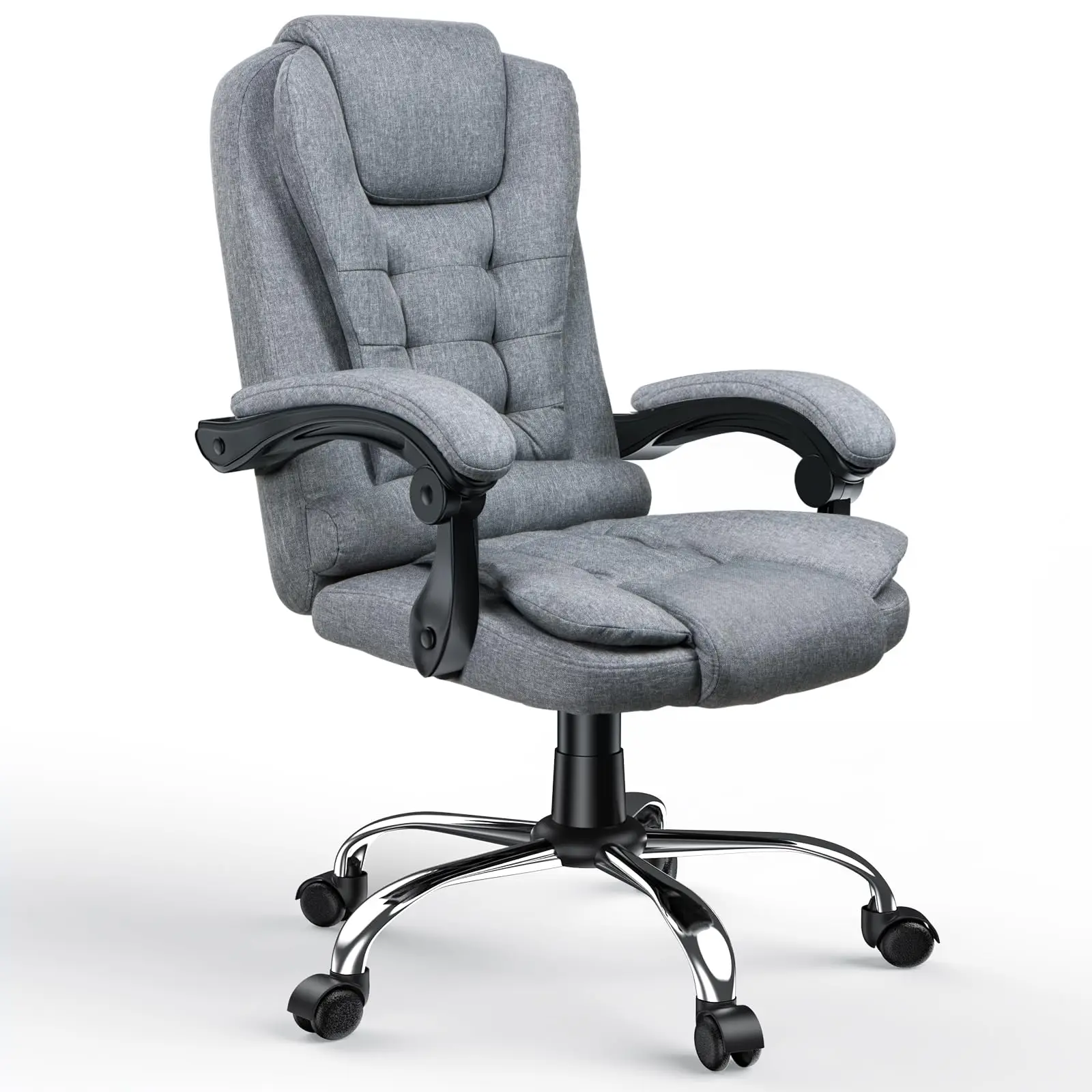 Castor - Ergonomische Hoge Rug Bureaustoel van Kunstleer met Draaifunctie - Image 6