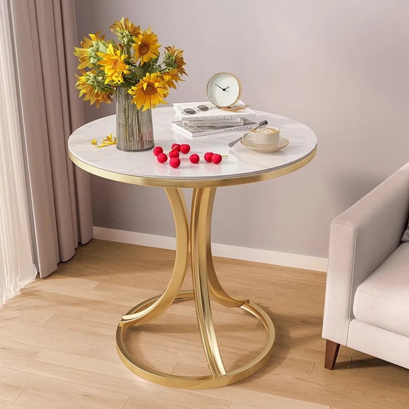 Cavero - Ronde Rock Slab Bijzettafel Voor Bank Of Bed - Image 17