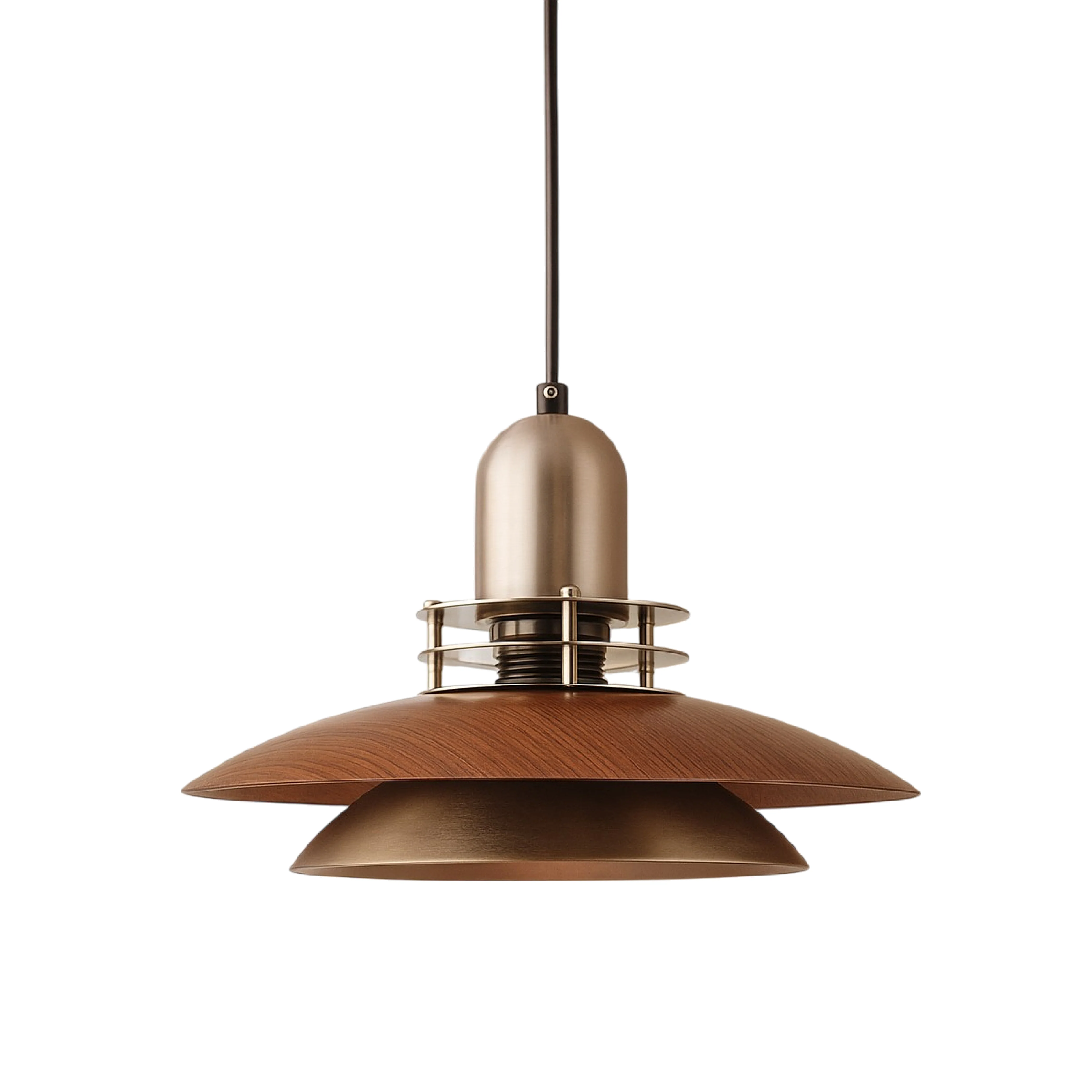 Cilessa - Hanglamp met Gelaagd Walnoothout Design - Image 6